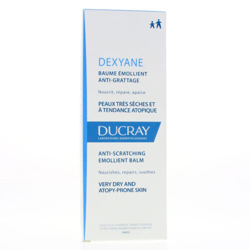 Ducray Baume Émollient Anti-grattage Crème pour peaux très sèches et à tendance atopique Dexyane 200 ml