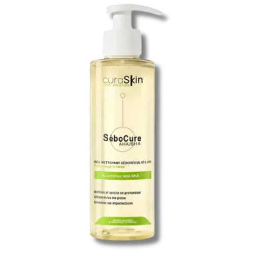 Curaskin Sebocure Gel Nettoyant Seboregulateur Peau Grasse 200ml