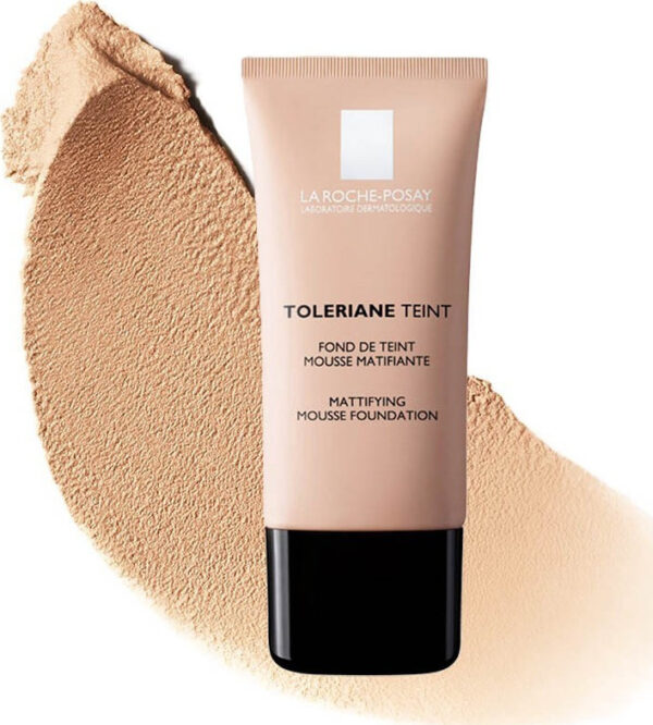 RP38 LA ROCHE-POSAY TOLERIANE FOND DE TEINT MOUSSE 30ml Teint Matifié 02 beige clair
