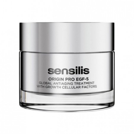 SENSILIS-ORIGIN-PRO-EGF-5-CREME-50-ML-PRIX-MAROC-PARAPHARMACIE-MAROC-PARAFAM.MA_ Sensilis Origin Pro EGF-5 Crème Traitement Anti-Âge Global – 50ml