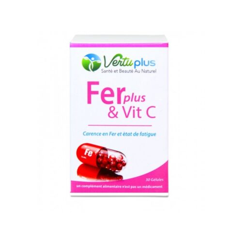 VERTU PLUS FERplus & Vit C 30 GELULES