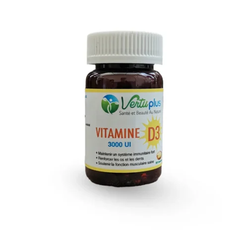 Vertu plus Vitamine D3 50 Capsules