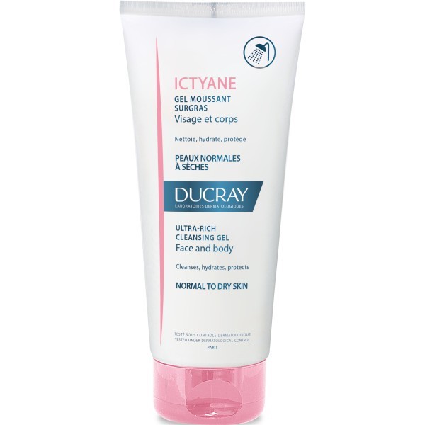 25 DUCRAY ICTYANE GEL MOUSSANT SURGRAS 200 ML